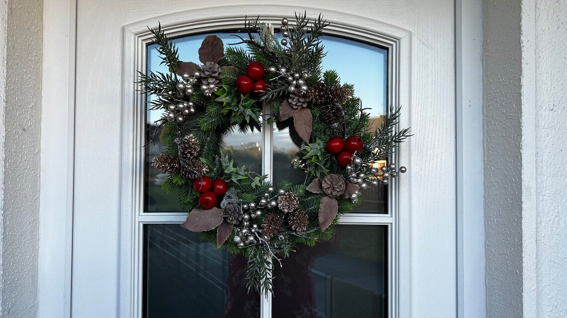Artificial Wreath for Door or Wall Decoration