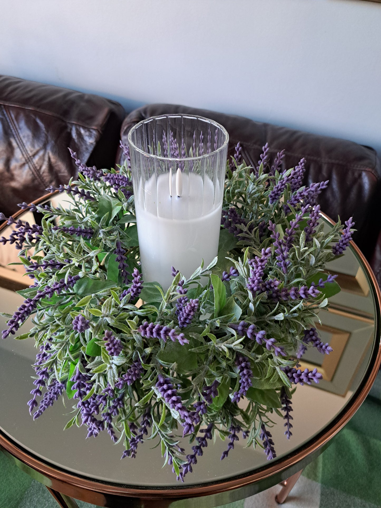 Lavender Wreath for Door or Table Decoration