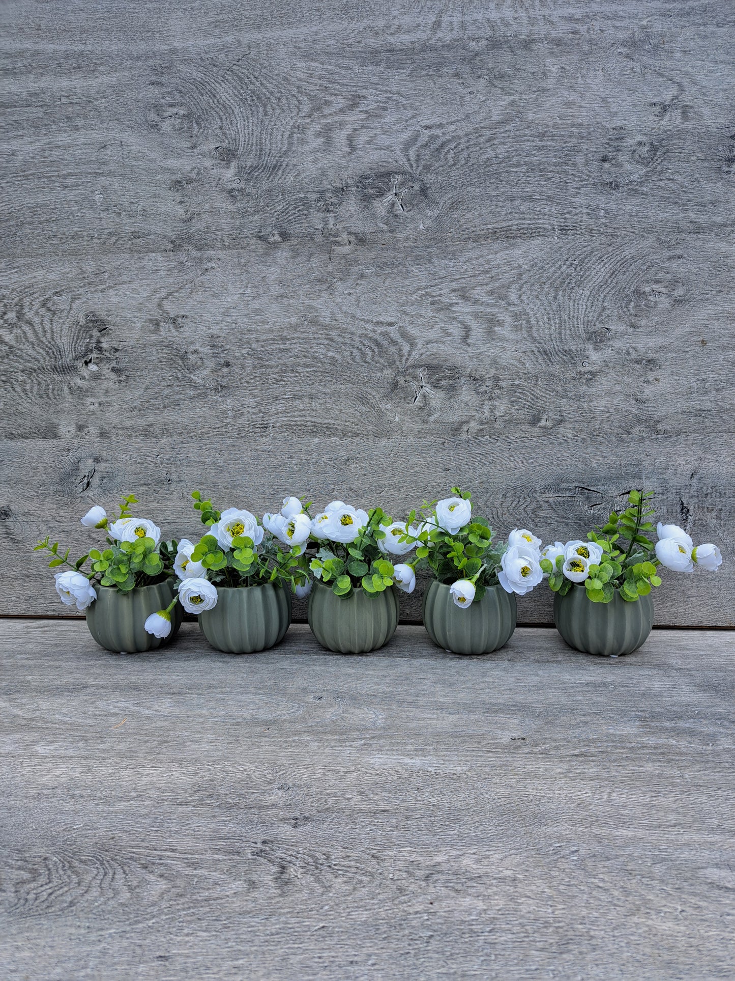 An Artificial Peony Rose Flowers in the Pot for Office or Home Deco